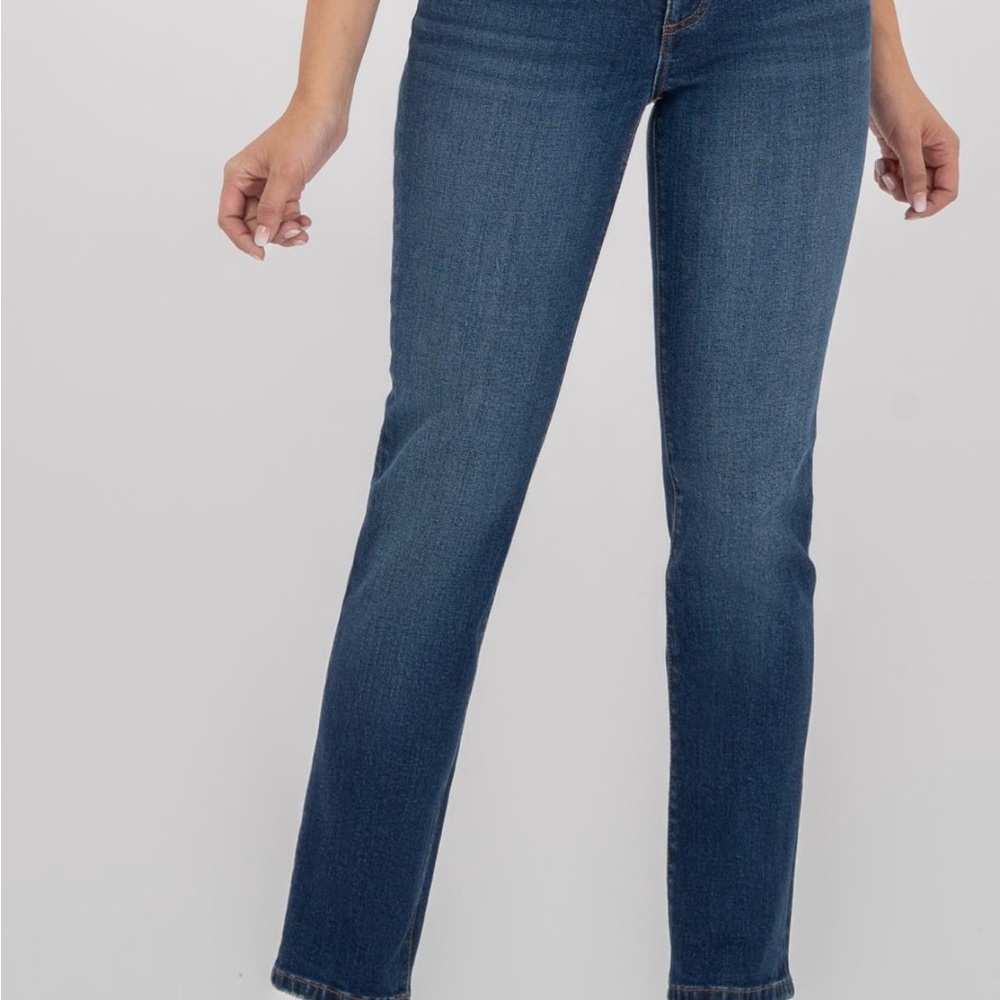 Kut from the Kloth Reese High Rise Ankle Slim Straight Leg Jeans